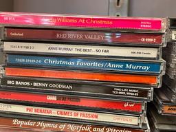 MORE THAN 60 ASSORTED MUSICAL CD'S INCLUDING CHICAGO, LINKIN PARK, BENNY GOODMAN, AND MORE