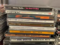 MORE THAN 60 ASSORTED MUSICAL CD'S INCLUDING CHICAGO, LINKIN PARK, BENNY GOODMAN, AND MORE