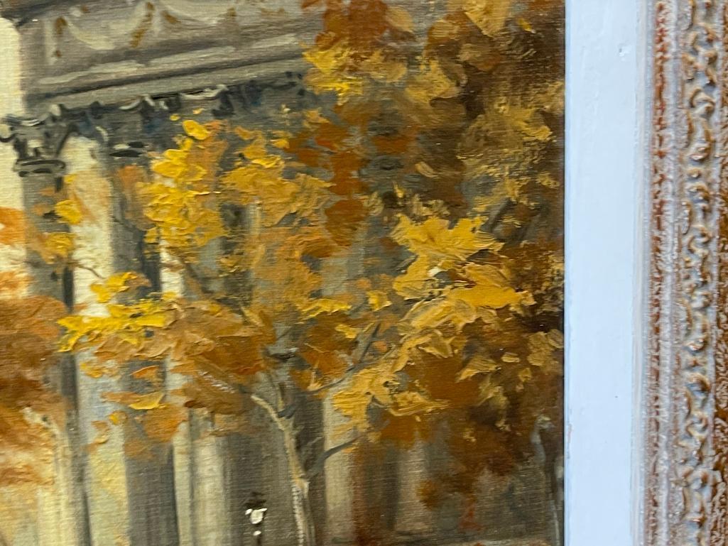 CHARLES BLONDIN (1913-1991) FRENCH IMPRESSIONISTS PAINTER ORIGINAL OIL ON CANVAS PARIS STREET SCENE