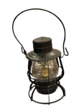 EARLY 1900'S KEYSTONE LANTERN CO. THE CASEY RILROAD LANTERN WITH CLEAR GLASS GLOBE 1903-1930