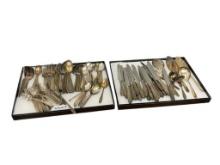 GEE-ESCO SILVER PLATED FLATWARE SET "GROVSENOR" PATTERN