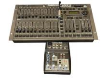 BEHRINGER EUROLIGHT LC2412 PROFESSIONAL 24 CH DMX LIGHTING CONSOLE AND XENYX 502