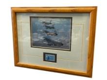 50TH ANNIVERSARY AIR FORCE USPS 6 CENT POSTAGE WITH PHOTOGRAPH