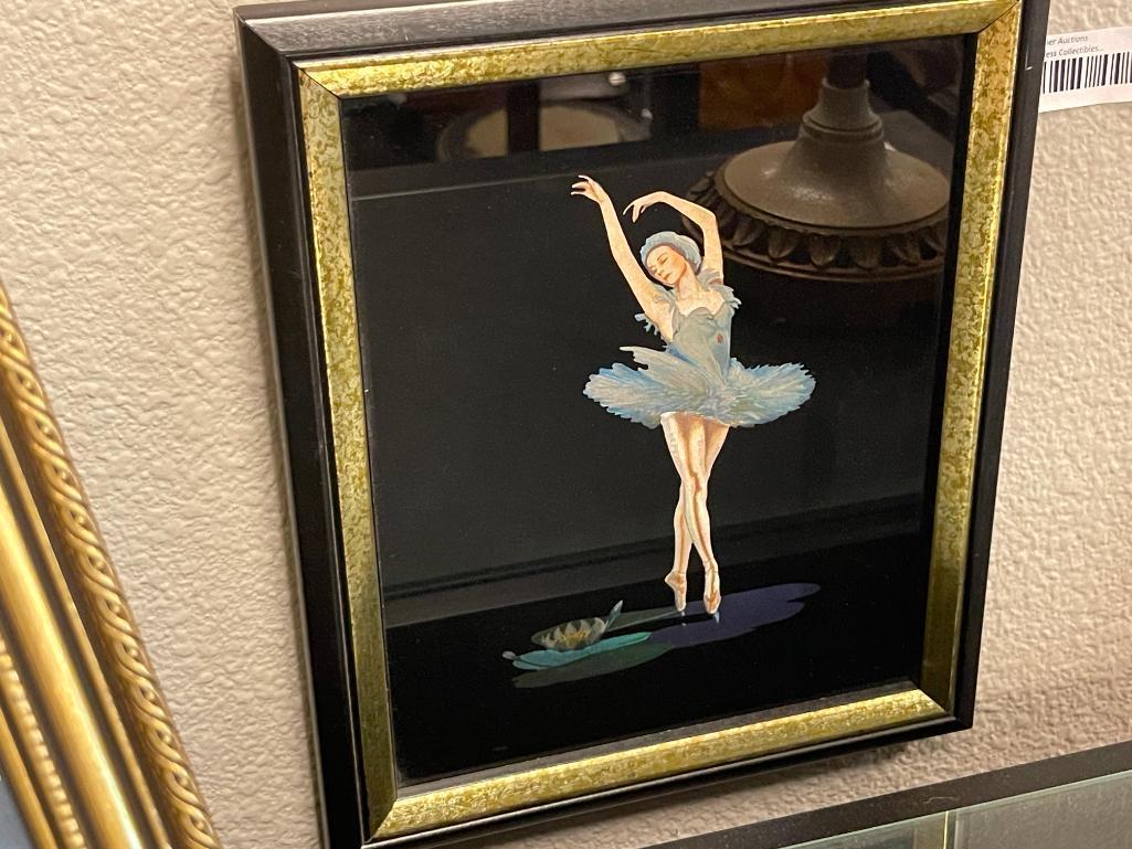 NOEL SYDERS VINTAGE FOIL ART OF A BALLERINA KAFKA INDUSTRIES