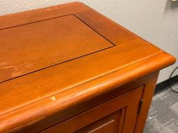 SOLID WOOD SIDEBOARD FEATURING TWO CABINETS