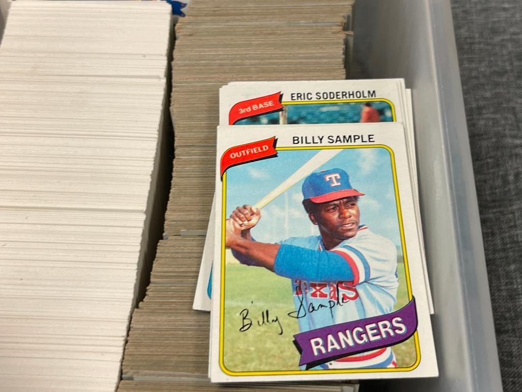 ASSORTED MLB BASEBALL CARDS INCLUDING TOPPS 1980, 1991 UPPER DECK, AND FLEER 1983
