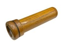 VINTAGE OAK AND GLASS KALEIDOSCOPE