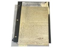 MID-19TH CENTURY FRENCH NATIONAL GAURD BLANK ORDER FOR A PERSON TO PRESENT HIMSELF TOWNHALL CELERY