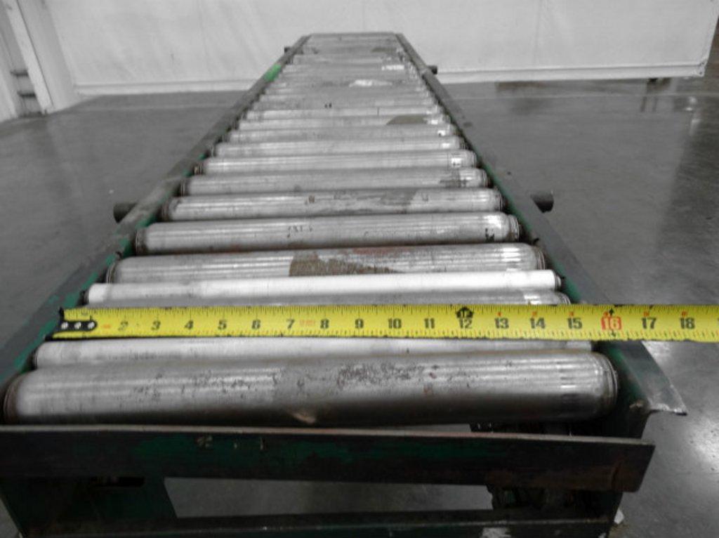 Rapistan 15" W x 96" L Belt Driven Roller Conveyor