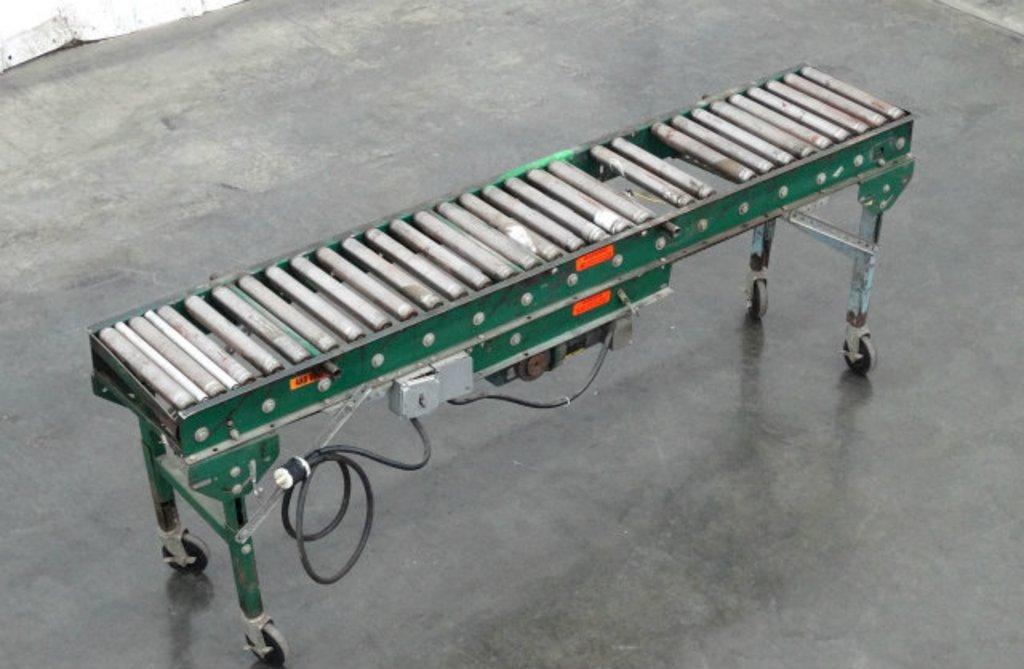 Rapistan 15" W x 96" L Belt Driven Roller Conveyor