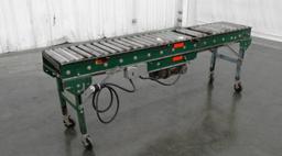 Rapistan 15" W x 96" L Belt Driven Roller Conveyor