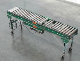 Rapistan 15" W x 96" L Belt Driven Roller Conveyor