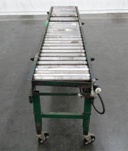 Rapistan 15" W x 96" L Belt Driven Roller Conveyor