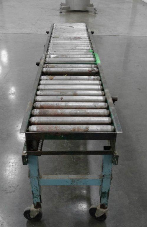 Rapistan 15" W x 96" L Belt Driven Roller Conveyor