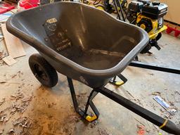 (LIKE NEW) Gorilla Pro Grade Poly Wheel Barrel