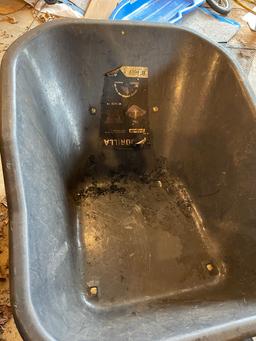 (LIKE NEW) Gorilla Pro Grade Poly Wheel Barrel