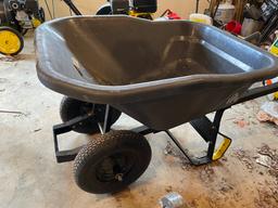 (LIKE NEW) Gorilla Pro Grade Poly Wheel Barrel