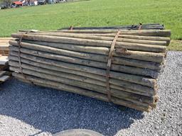 Bundle of 3''� 7’ wood post approx 100x