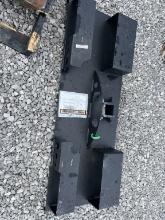 Heavy Duty 1/2 Moon gusseted skid steer hitch
