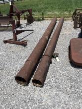2 Metal pipe drags