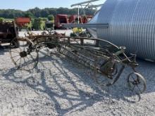 Horse drawn hay rake