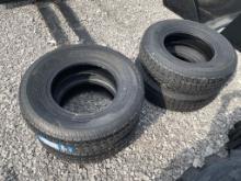 Set of new ST225/75R15 trailer tires