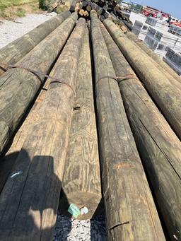 4x 9’’x20’ poles