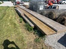 Bundle of LVL's various lengths up to 34 feet