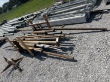 Pallet of metal piping various lengths