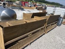 3x Wooden feeders for sheep+goats