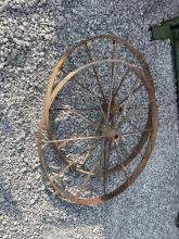 Set of 2 steel wheels