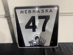 Nebraska 47 HWY Sign