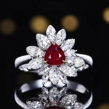 14k Gold 1.20 Ctw Natural Ruby & Sapphire Ring