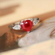 14k Gold 2.38 Ctw Natural Ruby & Diamond Ring