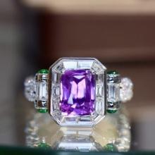 14k Gold 1.66 Ctw Natural Sapphire & Diamond Ring