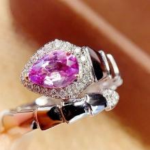 14k Gold 1 Ct Natural Sapphire & Diamond Ring