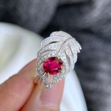 14k Gold 1.42 Ctw Natural Ruby & Diamond Ring