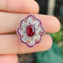 14k Gold 1.47 Ctw Natural Ruby & Ruby Ring