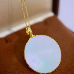 14k Gold 0.56 Ctw Natural Emerald & Diamond Pendant( Without Chain )