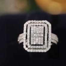 14k Gold 1.2 Ct Natural H Diamond Ring