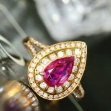 14k Gold 1.18 Ctw Natural Ruby & Diamond Ring