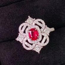 14k Gold 1.43 Ctw Natural Ruby & Diamond Ring