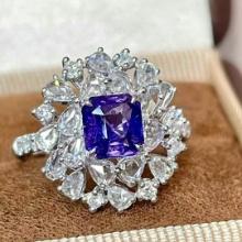 14k Gold 2.13 Ctw Natural Sapphire & Diamond Ring