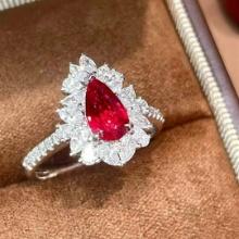 14k Gold 1.86 Ctw Natural Ruby & Diamond Ring