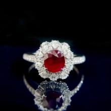 14k Gold 1.73 Ctw Natural Ruby & Diamond Ring
