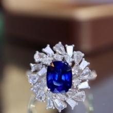 14k Gold 2.70 Ctw Natural Sapphire & Diamond Ring