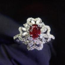 14k Gold 1.50 Ctw Natural Ruby & Diamond Ring