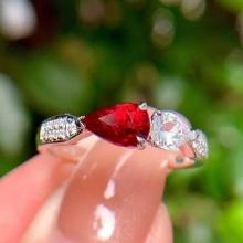 14k Gold 1.15 Ctw Natural Ruby & Diamond Ring