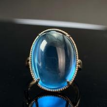 14k Gold 15.52 Ct Natural Topaz Ring