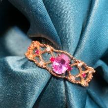 14k Gold 0.35 Ct Natural Sapphire & Diamond Ring